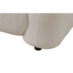 Divano moderno di metà secolo beige / arancione a 3 posti