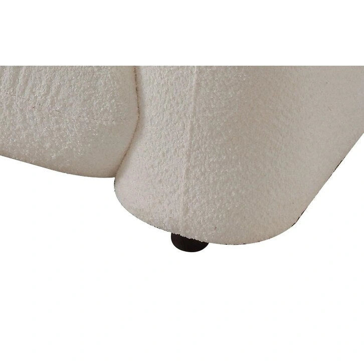 Divano moderno di metà secolo beige / arancione a 3 posti