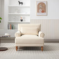 Poltrona d'accento in velluto beige, seduta singola