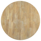 Round Extendable Dining Table, Oak/Antique White or Wood Wash, Seats 4–6