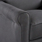 Fauteuil inclinable traditionnel en tissu, 1 place – anthracite / café / bleu sarcelle / gris
