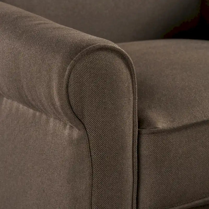 Fauteuil inclinable traditionnel en tissu, 1 place – anthracite / café / bleu sarcelle / gris