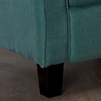 Fauteuil inclinable traditionnel en tissu, 1 place – anthracite / café / bleu sarcelle / gris