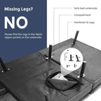 Divano letto futon trasformabile in similpelle Nero/Marrone, schienale sdoppiato regolabile, matrimoniale, per 2 persone