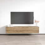 Mobile TV sospeso a parete nero / bianco / rovere / grigio, 63", adatto a TV fino a 70", montaggio per 1 persona