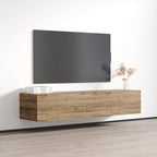 Mobile TV sospeso a parete nero / bianco / rovere / grigio, 63", adatto a TV fino a 70", montaggio per 1 persona