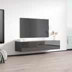 Mobile TV sospeso a parete nero / bianco / rovere / grigio, 63", adatto a TV fino a 70", montaggio per 1 persona