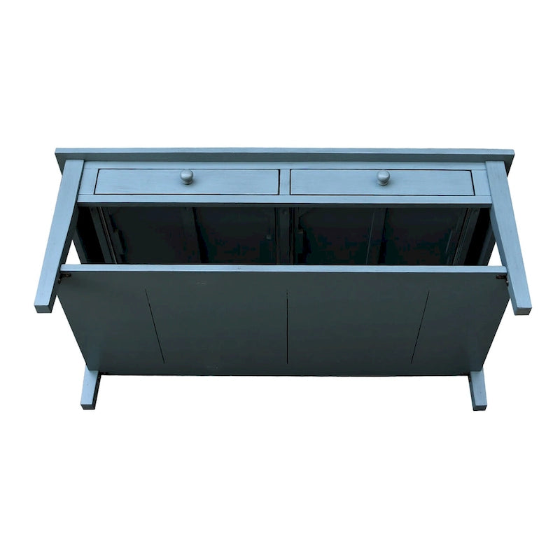 Solid Wood Coffee Table, Multi-Color Options, 48"W x 24"D x 19"H