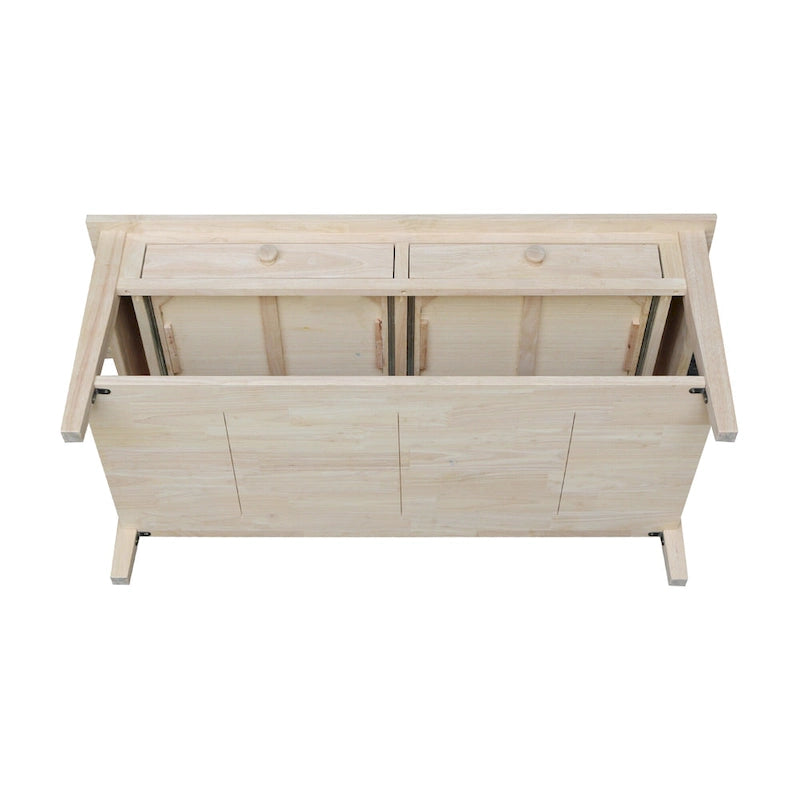 Solid Wood Coffee Table, Multi-Color Options, 48"W x 24"D x 19"H