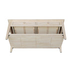 Solid Wood Coffee Table, Multi-Color Options, 48"W x 24"D x 19"H