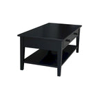Solid Wood Coffee Table, Multi-Color Options, 48"W x 24"D x 19"H