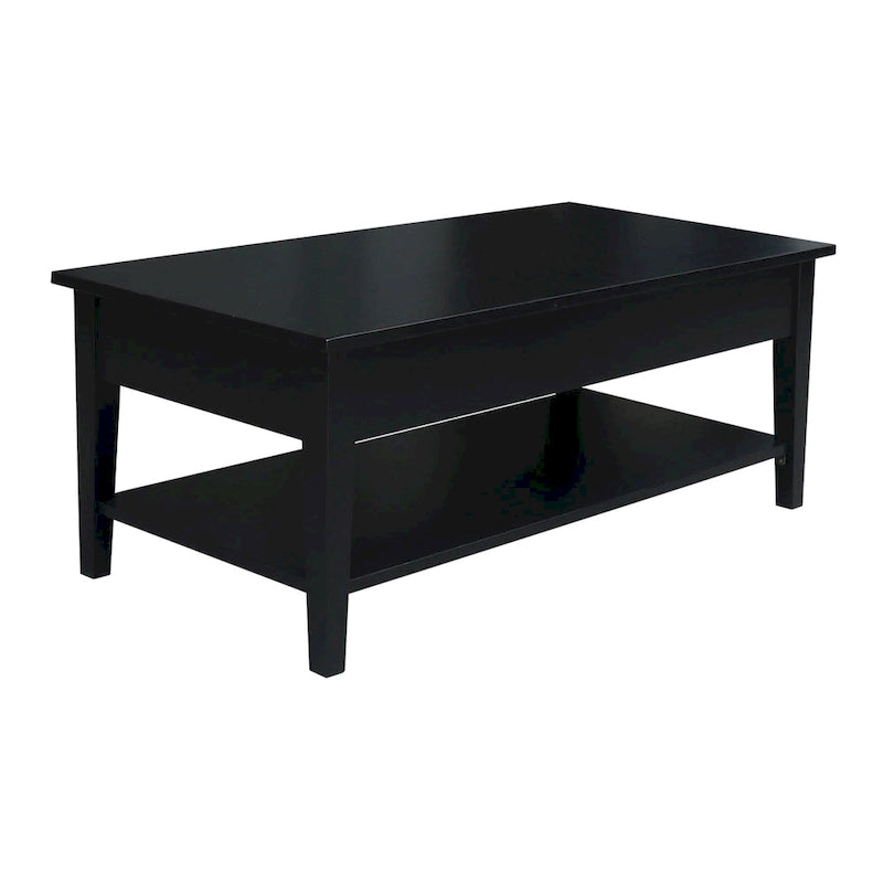 Solid Wood Coffee Table, Multi-Color Options, 48"W x 24"D x 19"H