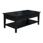 Solid Wood Coffee Table, Multi-Color Options, 48"W x 24"D x 19"H