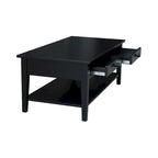 Solid Wood Coffee Table, Multi-Color Options, 48"W x 24"D x 19"H