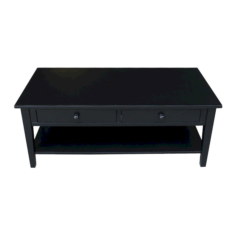 Solid Wood Coffee Table, Multi-Color Options, 48"W x 24"D x 19"H