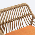 Drehbare Barhocker aus Stoff mit Fußstütze, 2er-Set – Beige / Blau / Rot / Orange / Grün