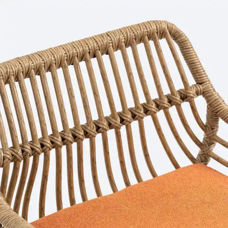 Sgabelli da bar girevoli in tessuto con poggiapiedi, set da 2 – beige / blu / rosso / arancione / verde