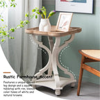 White / Black / All White Tray Top End Table, Square, Single