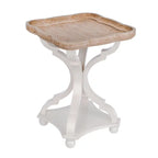 White / Black / All White Tray Top End Table, Square, Single