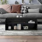 Reclaimed Black Oak 44" Lift-Top Coffee Table with Storage, Transitional Style