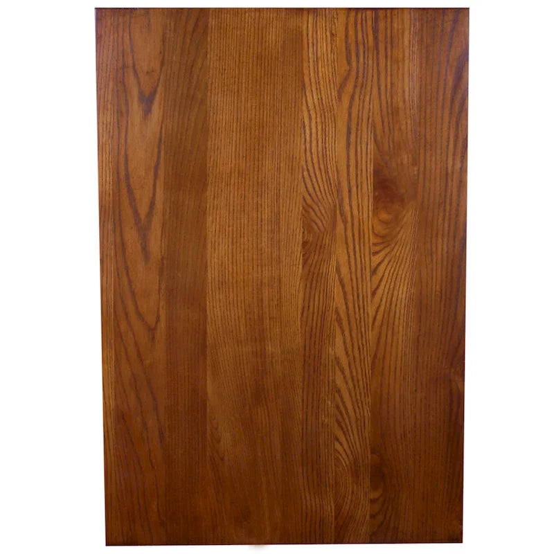 Brown Mission-Style End Table with Drawer, Solid Wood, 1-Person Assembly