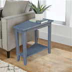Solid Parawood Accent Table – Unfinished / Blue / Grey / White / Black