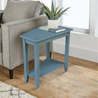 Solid Parawood Accent Table – Unfinished / Blue / Grey / White / Black