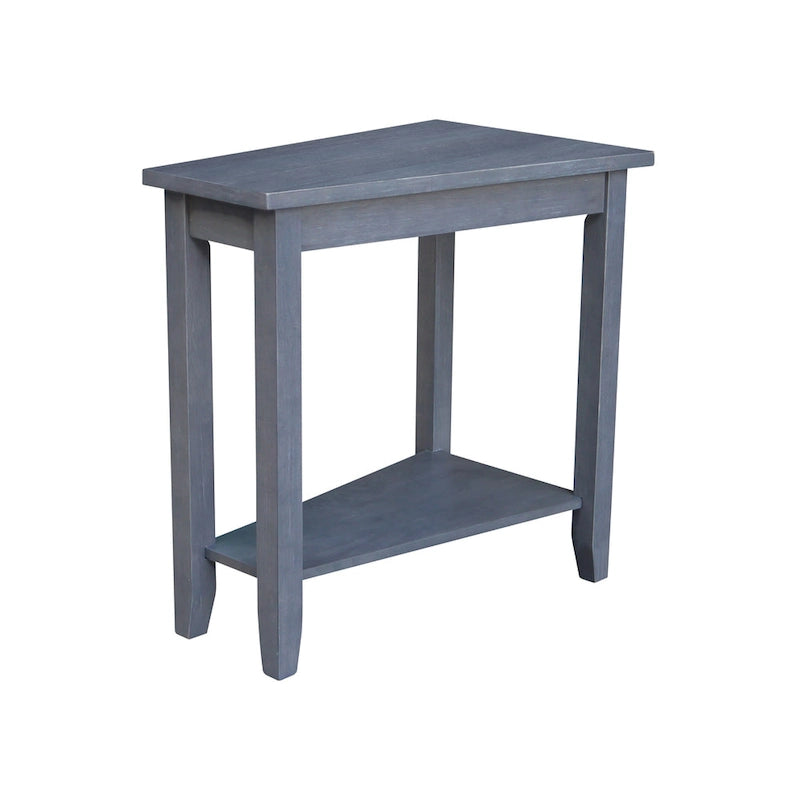 Solid Parawood Accent Table – Unfinished / Blue / Grey / White / Black