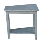 Solid Parawood Accent Table – Unfinished / Blue / Grey / White / Black