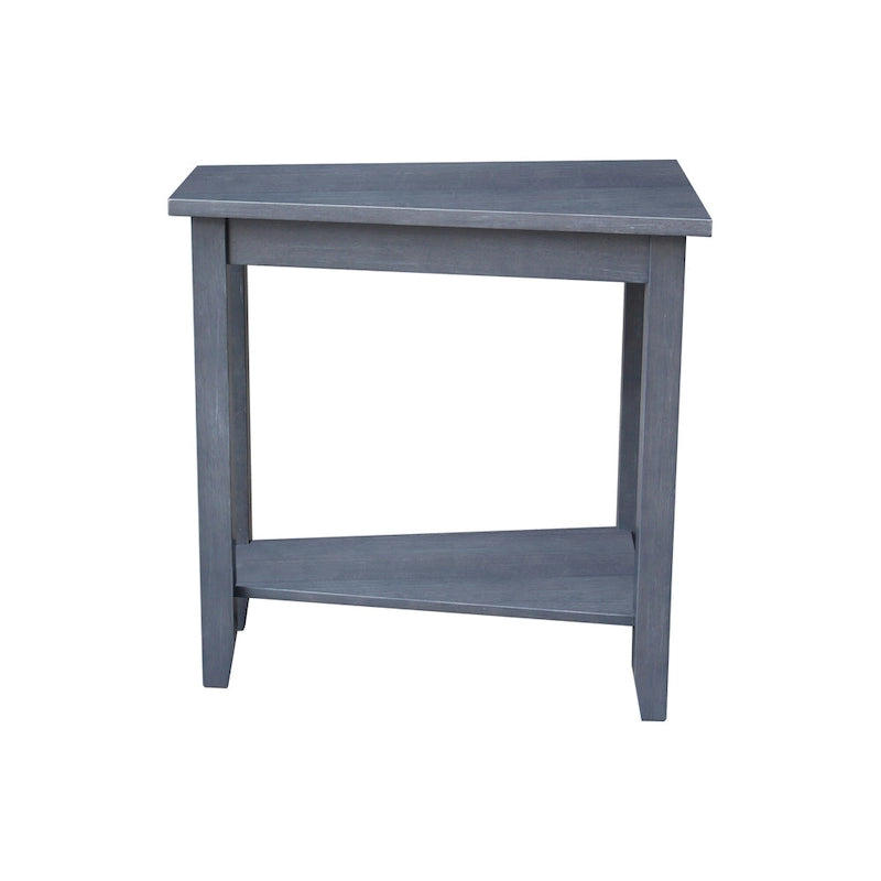 Solid Parawood Accent Table – Unfinished / Blue / Grey / White / Black