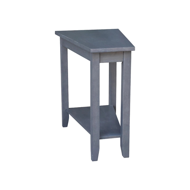 Solid Parawood Accent Table – Unfinished / Blue / Grey / White / Black