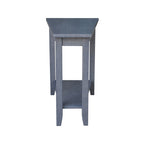 Solid Parawood Accent Table – Unfinished / Blue / Grey / White / Black