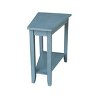 Solid Parawood Accent Table – Unfinished / Blue / Grey / White / Black