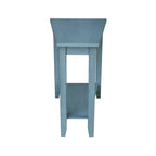 Solid Parawood Accent Table – Unfinished / Blue / Grey / White / Black