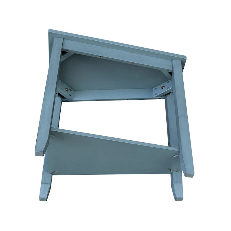 Solid Parawood Accent Table – Unfinished / Blue / Grey / White / Black