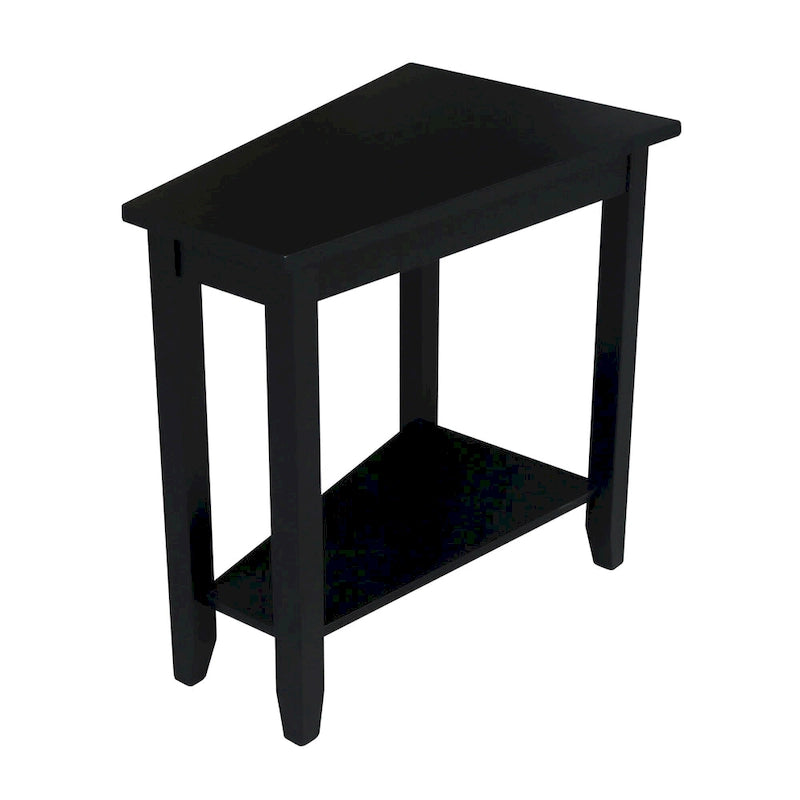 Solid Parawood Accent Table – Unfinished / Blue / Grey / White / Black