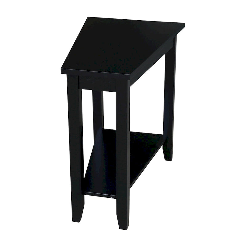 Solid Parawood Accent Table – Unfinished / Blue / Grey / White / Black
