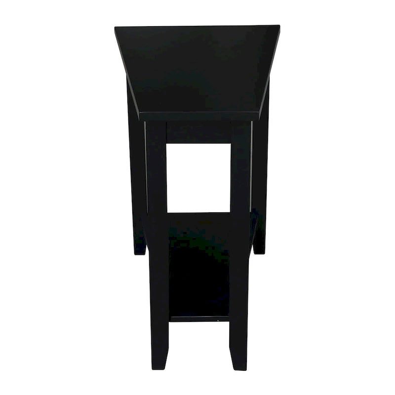 Solid Parawood Accent Table – Unfinished / Blue / Grey / White / Black