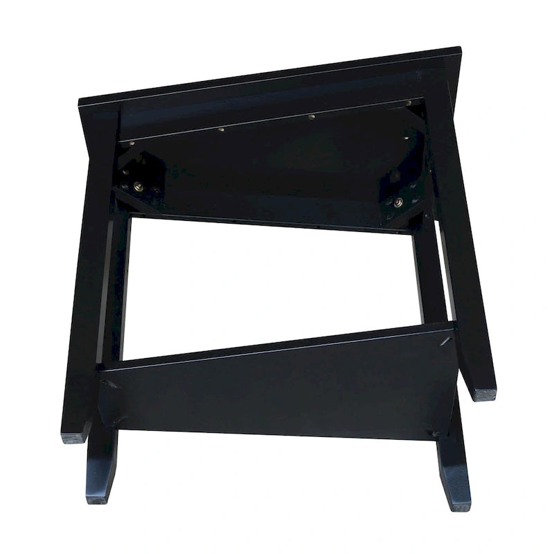 Solid Parawood Accent Table – Unfinished / Blue / Grey / White / Black