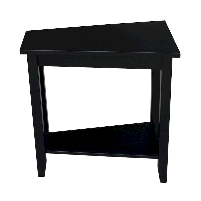 Solid Parawood Accent Table – Unfinished / Blue / Grey / White / Black