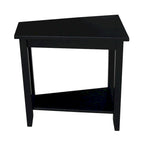 Solid Parawood Accent Table – Unfinished / Blue / Grey / White / Black