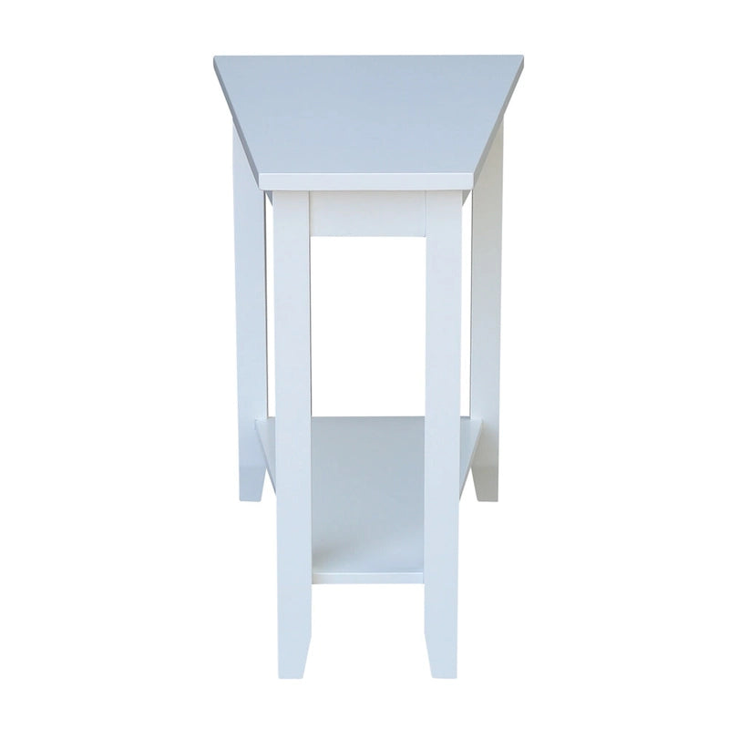 Solid Parawood Accent Table – Unfinished / Blue / Grey / White / Black