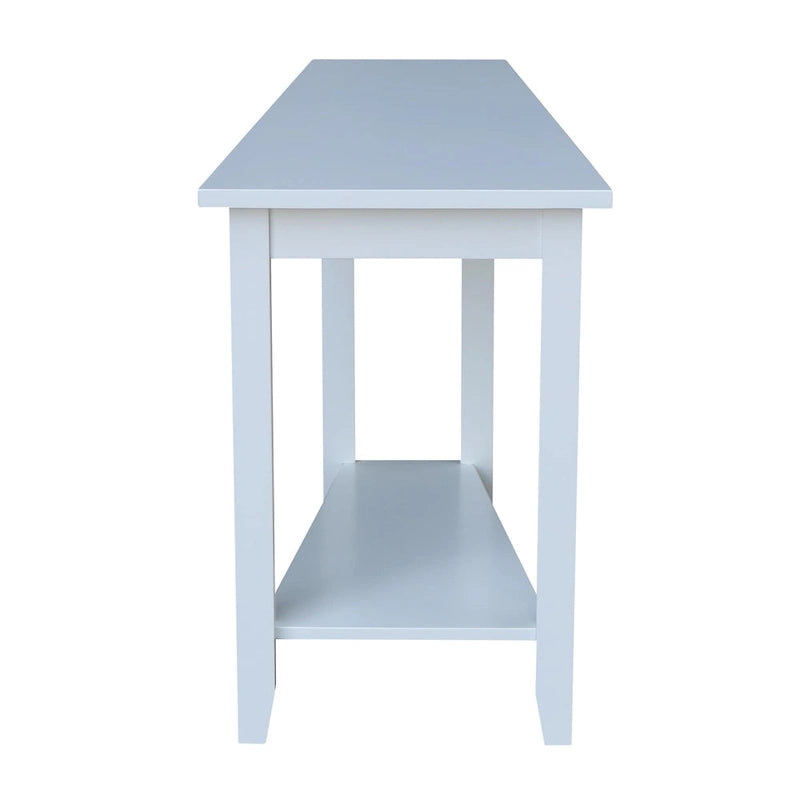 Solid Parawood Accent Table – Unfinished / Blue / Grey / White / Black
