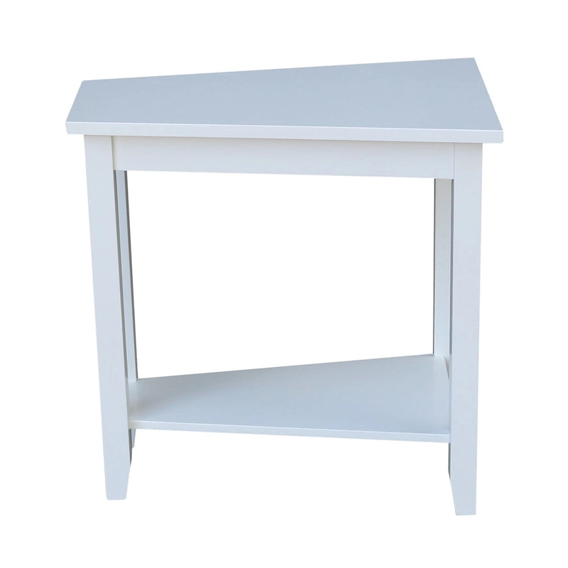 Solid Parawood Accent Table – Unfinished / Blue / Grey / White / Black