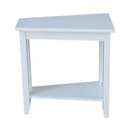 Solid Parawood Accent Table – Unfinished / Blue / Grey / White / Black