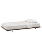 Letto da giorno matrimoniale in metallo color bronzo scuro, stile a pioli, per 1–2 persone