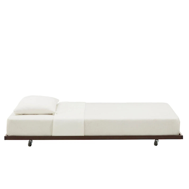 Letto da giorno matrimoniale in metallo color bronzo scuro, stile a pioli, per 1–2 persone