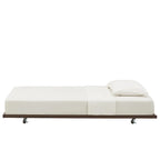 Letto da giorno matrimoniale in metallo color bronzo scuro, stile a pioli, per 1–2 persone
