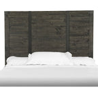 Testiera king in carbone invecchiato, stile rustico, letto singolo