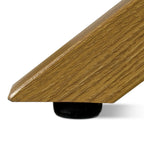 Brown Round Glass Dining Table, Mid-Century Style, Seats 2–4